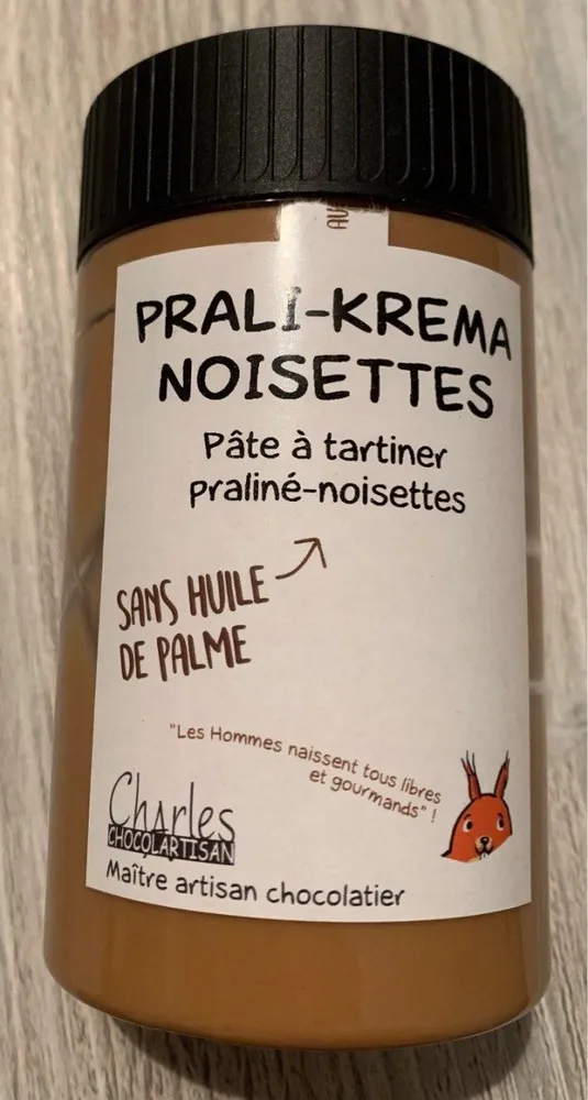 Pate à tartiner praliné noisettes
