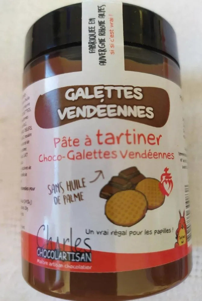 Pâte à tartiner choco-galettes vendéennes