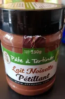 Pate a tartiner lait noisette petillant