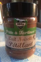 Pâte à tartiner lait noisette pétillant