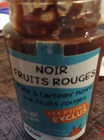 Pâte à tartiner noir fruit rouge