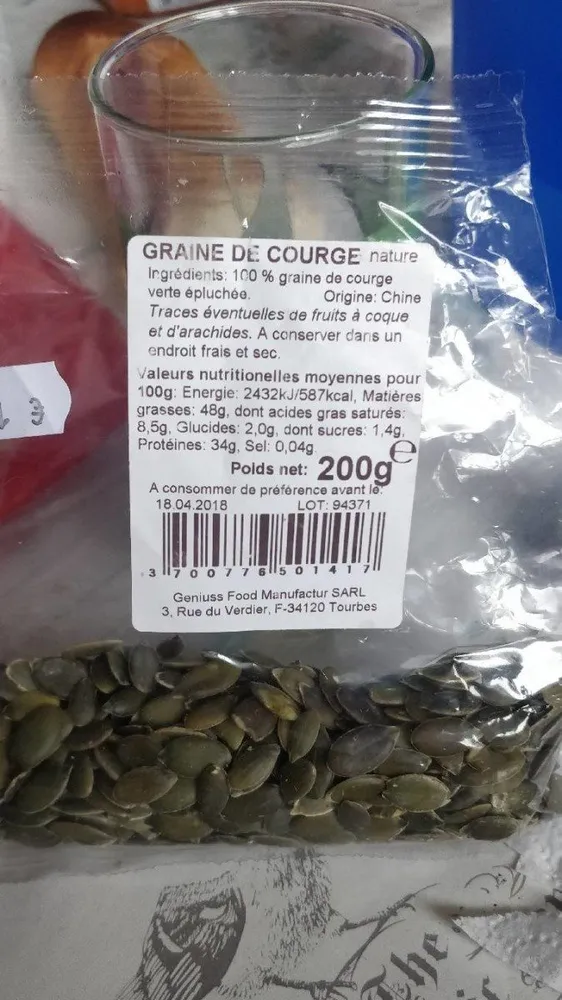 Graine de courge nature