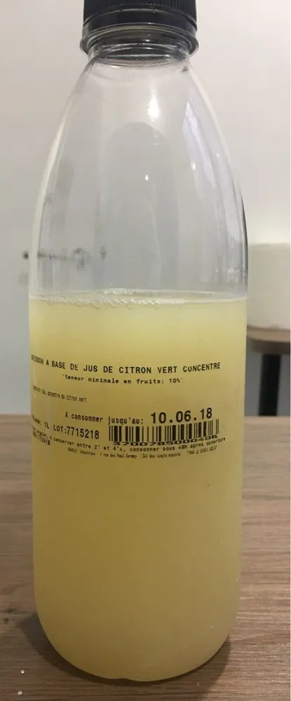 Boisson de citron vert