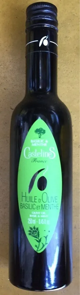Huile d'olive basilic et menthe