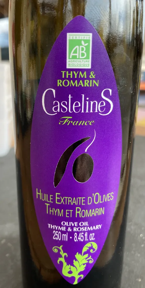 Huile d’olive Thym & Romarin