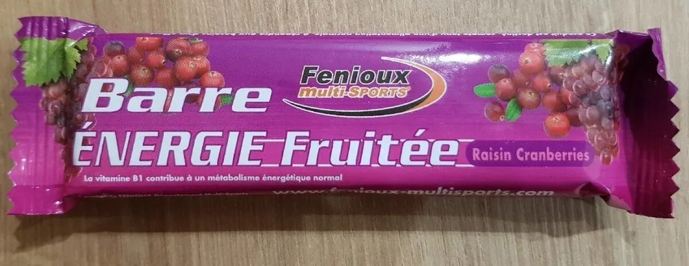 Barre Énergie Fruitée