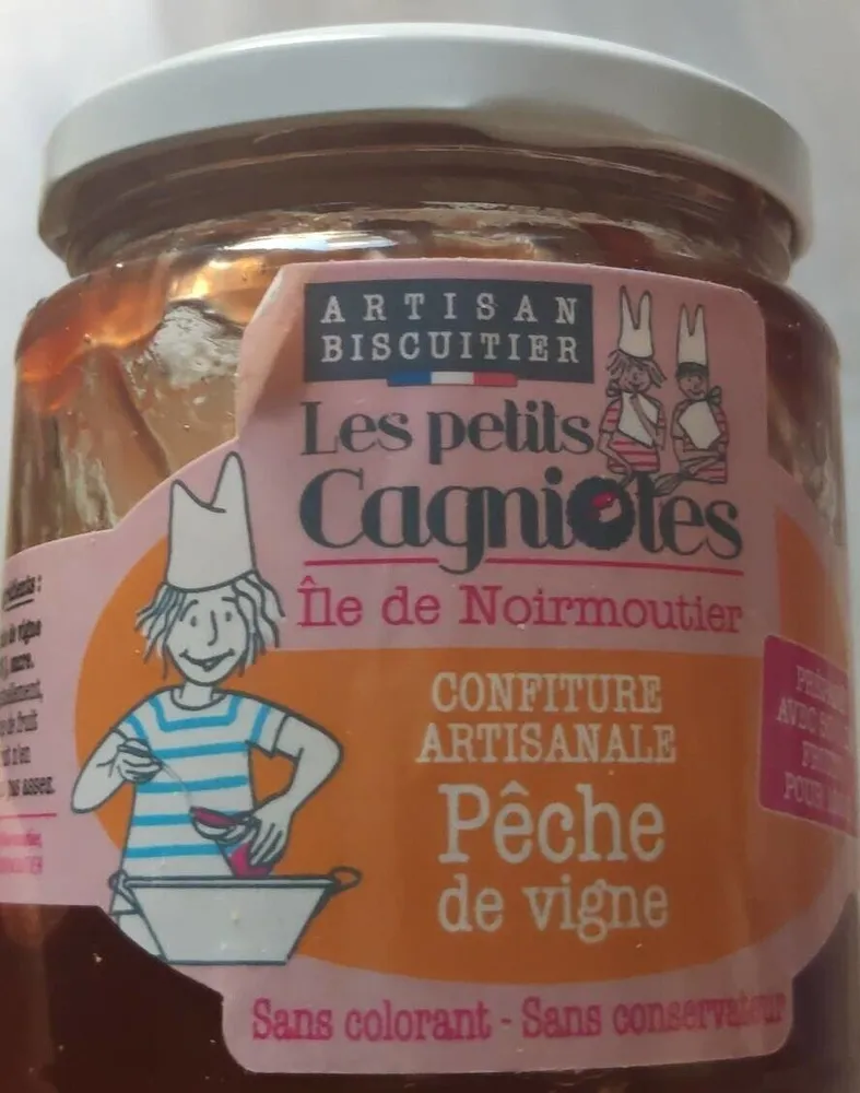 Confiture peche de vigne