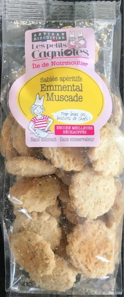 Sablés apéritifs emmental muscade