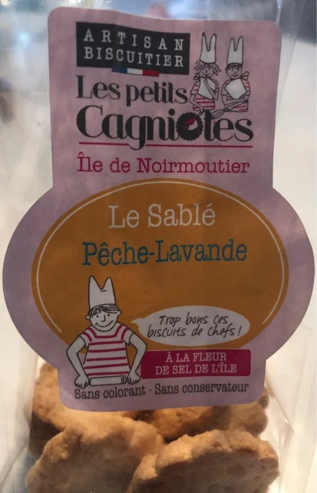 Sablé Pêche-Lavande