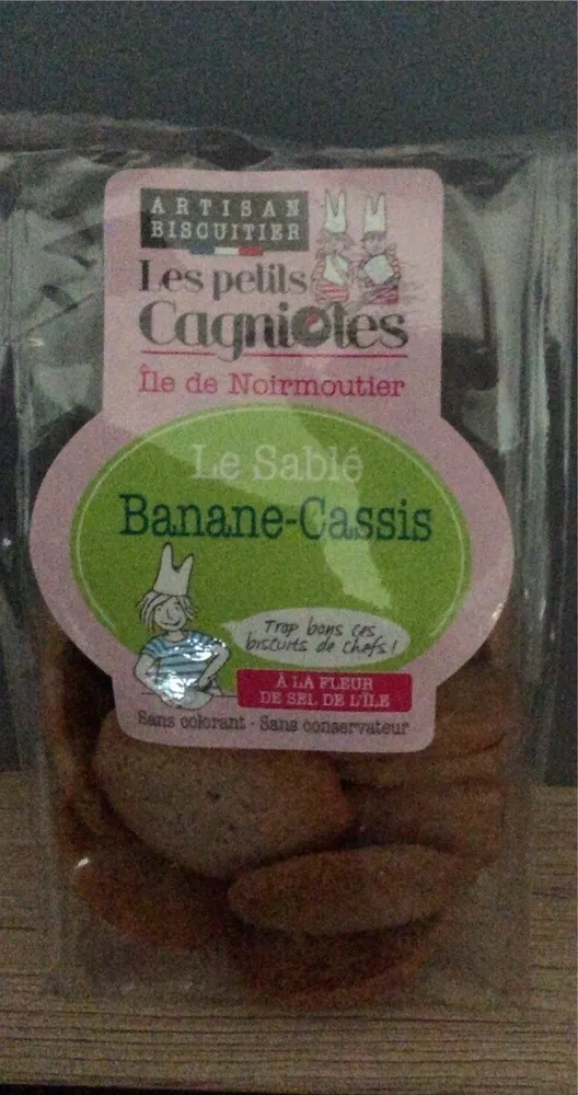 Le sablé bananas-cassis