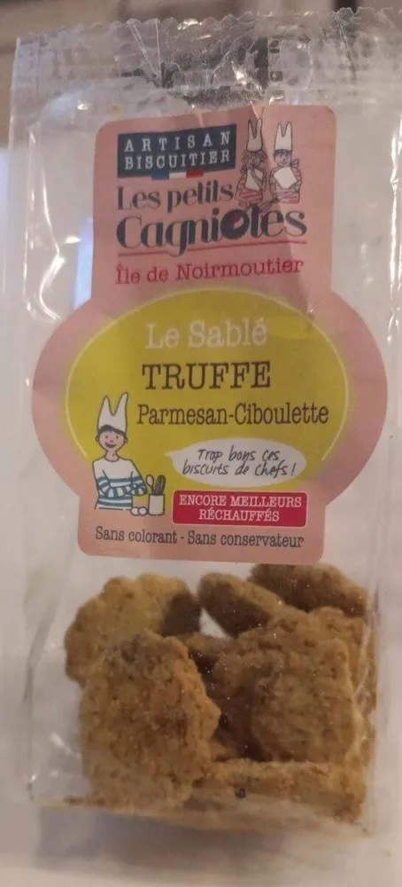 Sablés truffe parmesan ciboulette