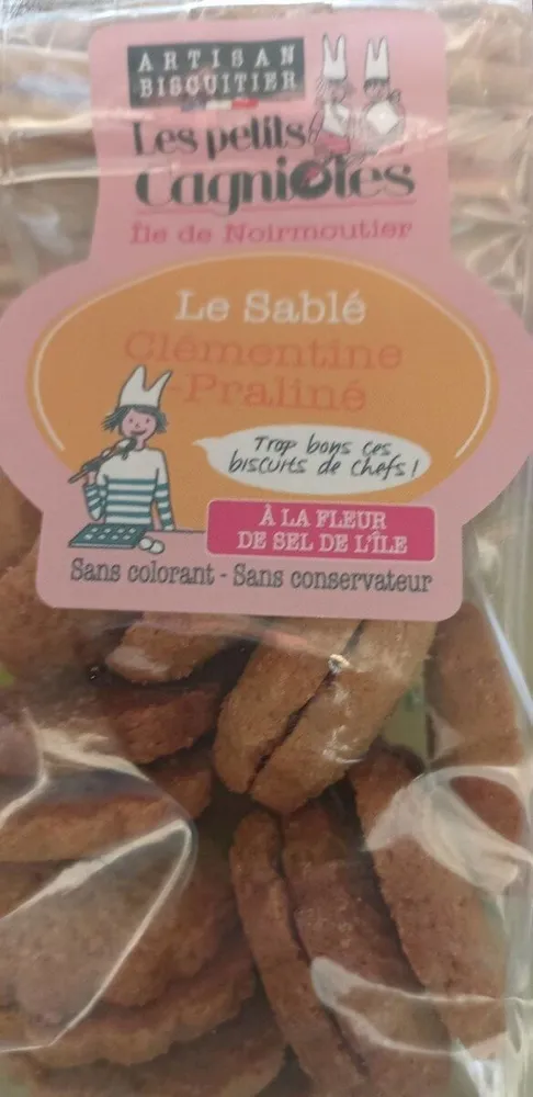 Sablé clémentines praliné