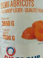 Demi abricot sirop
