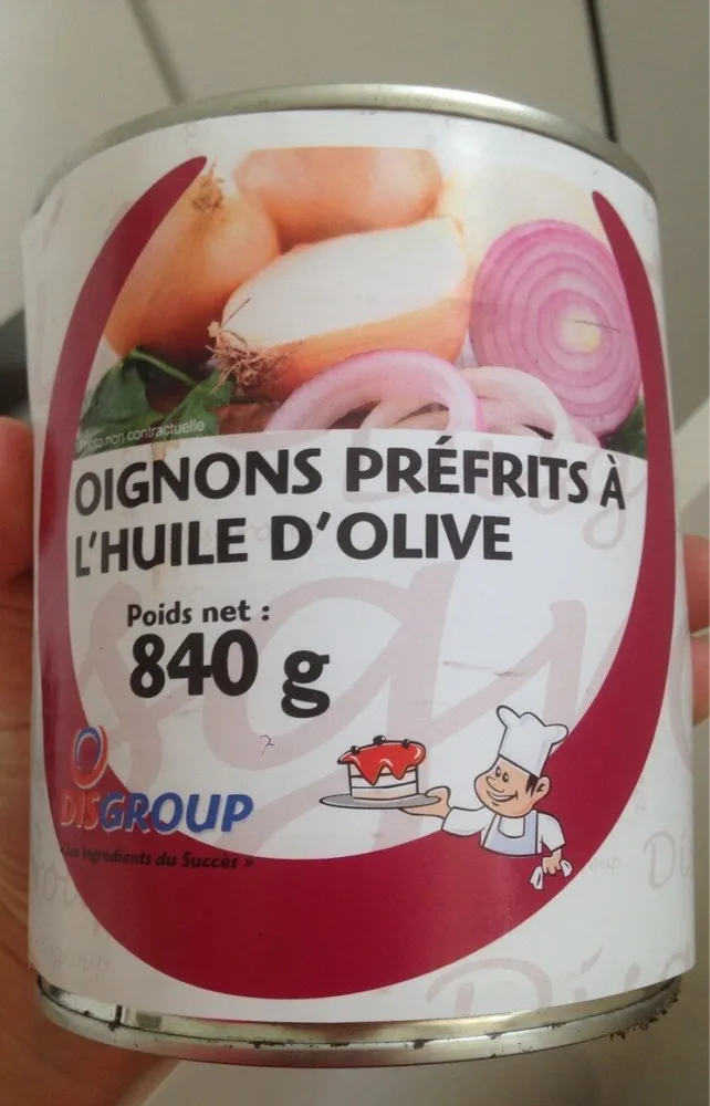 Oignons préfrits à l'huile d'olive
