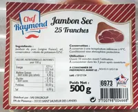 Jambon sec 25 tranches