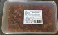 Cubes végétaux confits tricolores
