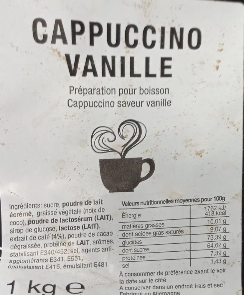 Cappuccino vanille