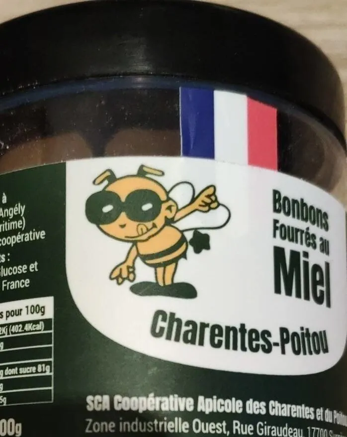 Bonbons fourrés au miel