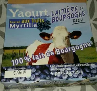 Yaourt brassé aux fruits (myrtille)