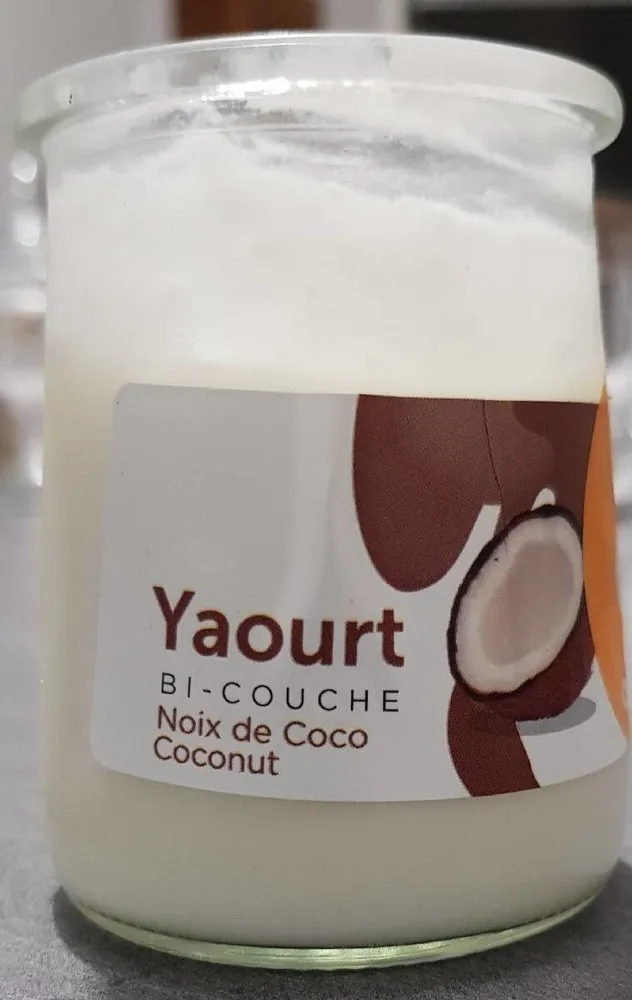 Yaourt bi-couche noix de coco
