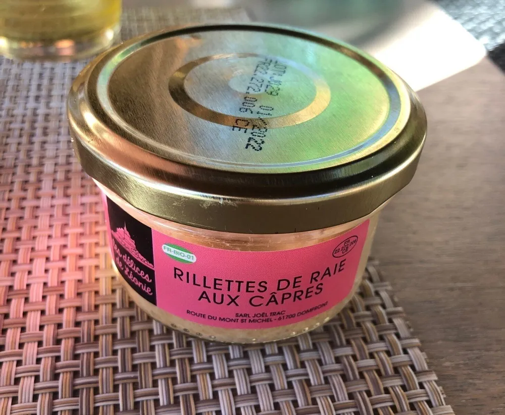 Rillettes de raie aux capres