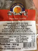 Abricots secs entiers