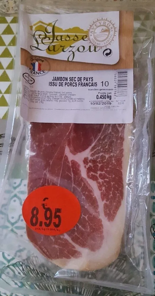 Jambon sec de pays