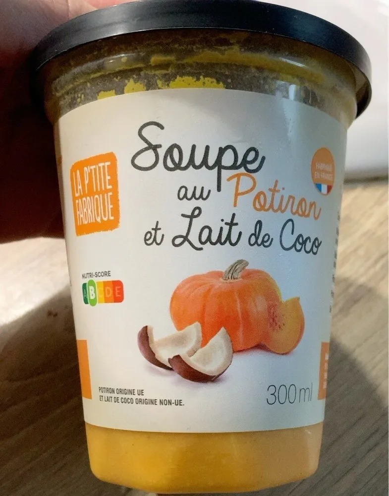 Soupe au potiron et lait de coco