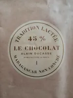 Chocolat de Madagascar non conché 45%