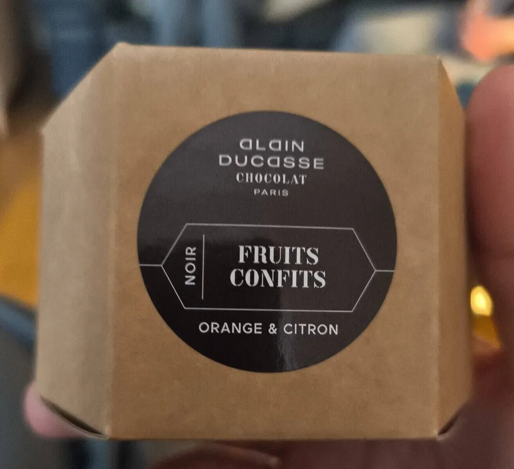 Chocolat Noir Fruits Confits orange &citron
