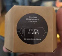 Chocolat Noir Fruits Confits orange &citron
