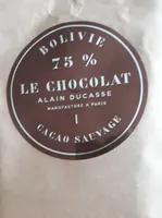 Le chocolat 75% cacao sauvage Bolivie