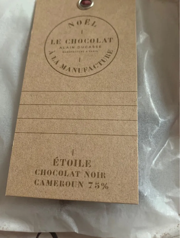 Etoile chocolat noir