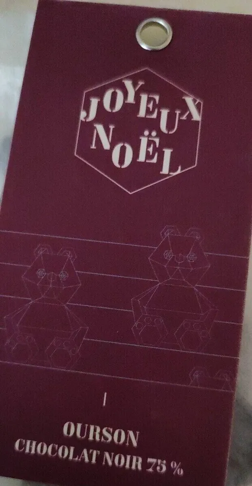 Ourson chocolat noir 75%