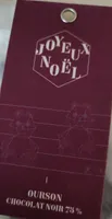 Ourson chocolat noir 75%