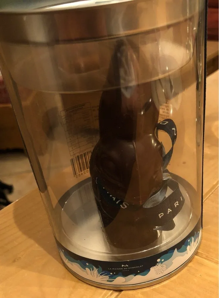 Lapin chocolat noir
