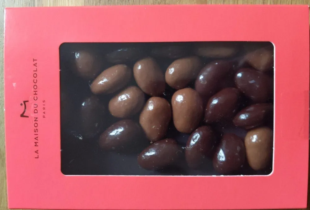Amandes enrobées de chocolat