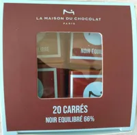 Étui 20 carrés noir équilibré 66%