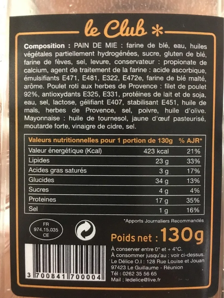 Poulet mayonnaise