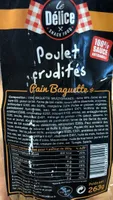 Poulet crudités