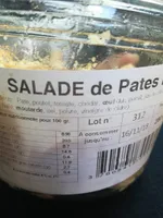 Salade de pâtes poulet