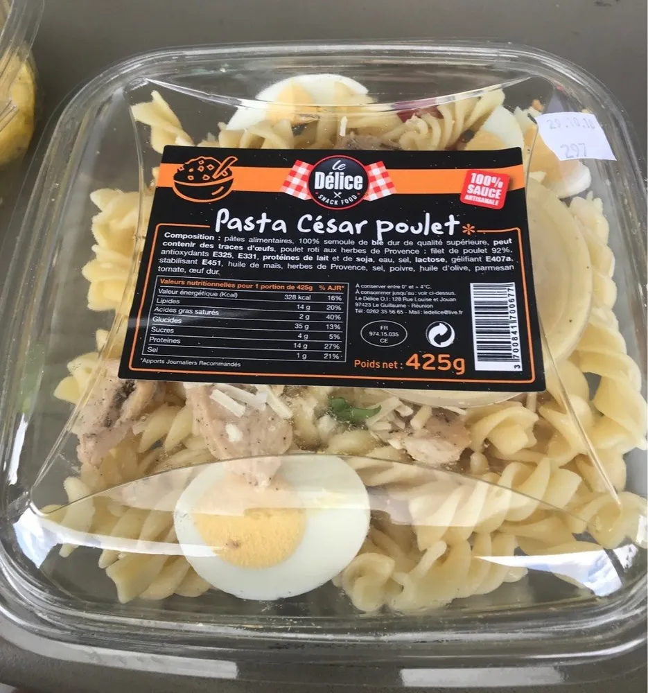Pasta cesar poulet
