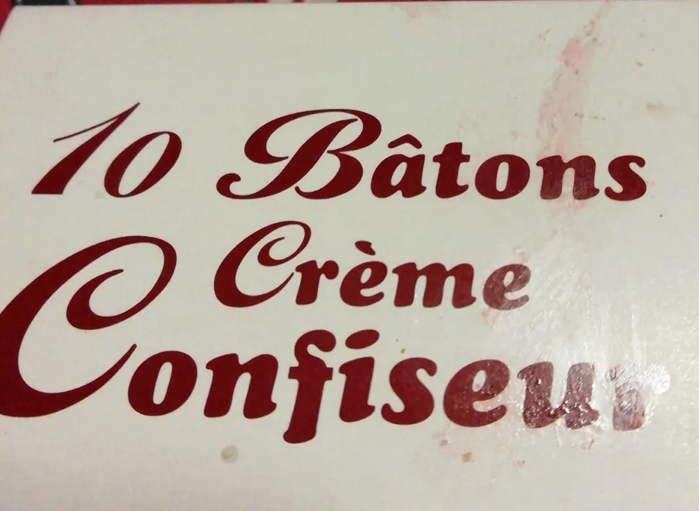 10 Bâtons Crème Confiseur