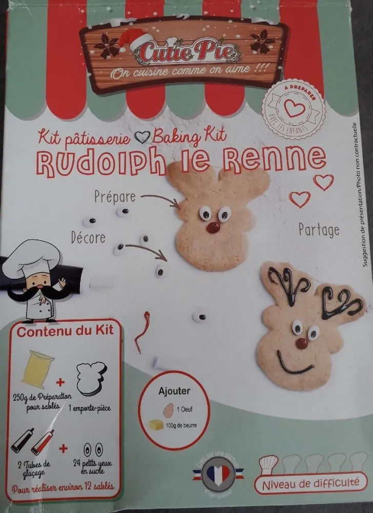 Kit pâtisserie Rudolph le renne