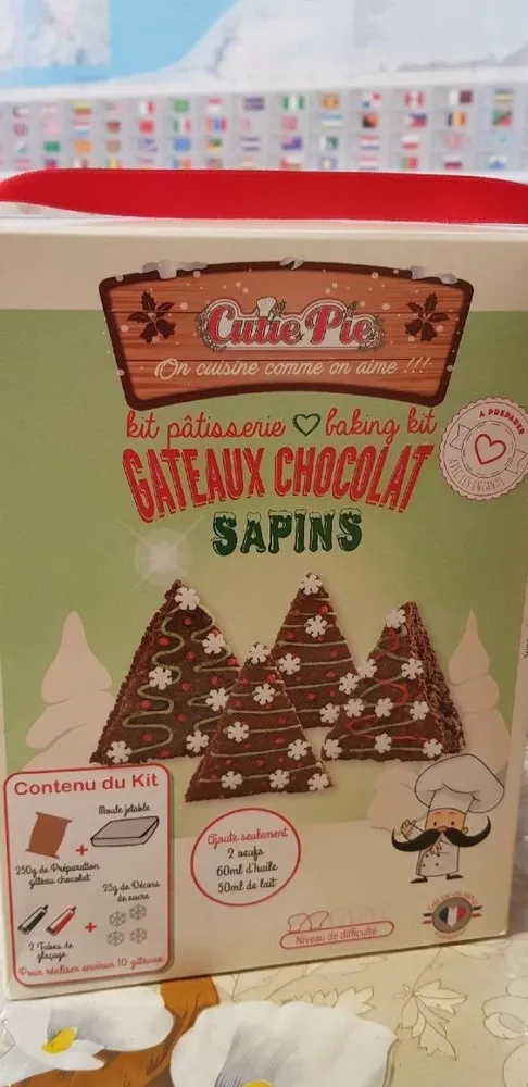 Gâteaux chocolat sapins