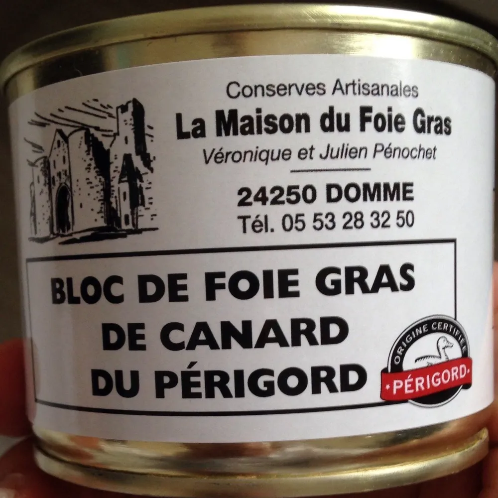 Bloc de foie gras de canard du perigord