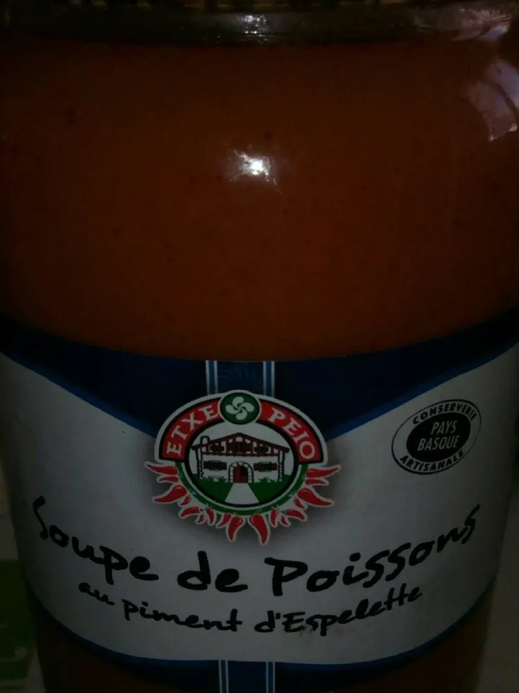 Soupe de poissons au piment d'Espelette