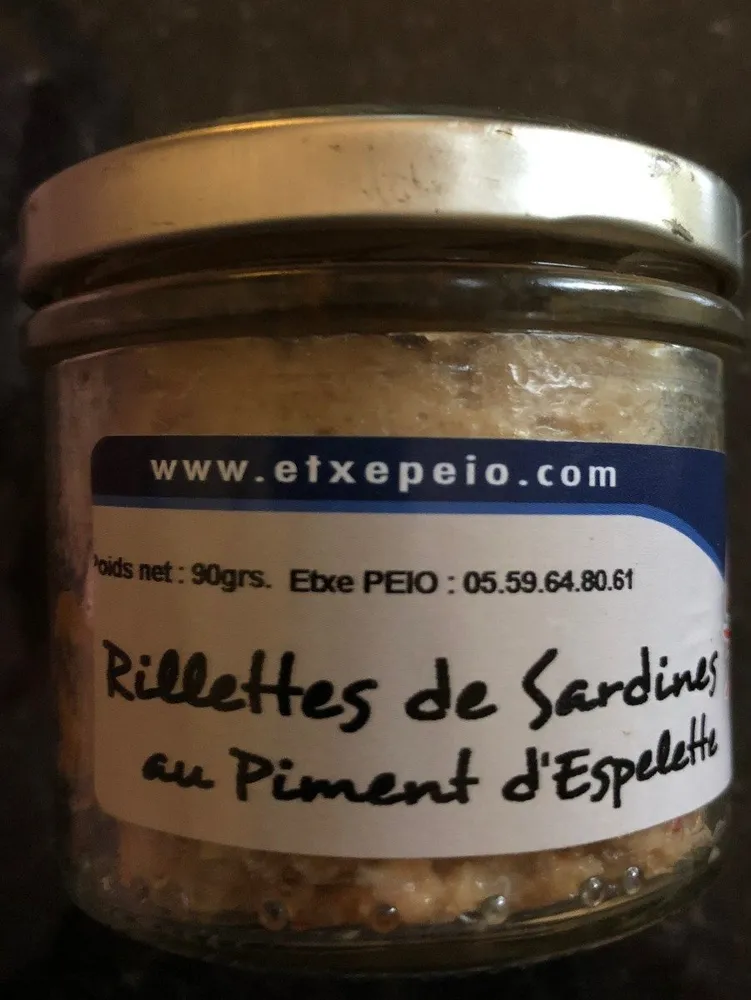 Rillettes de Sardines au Piment d'Espelette