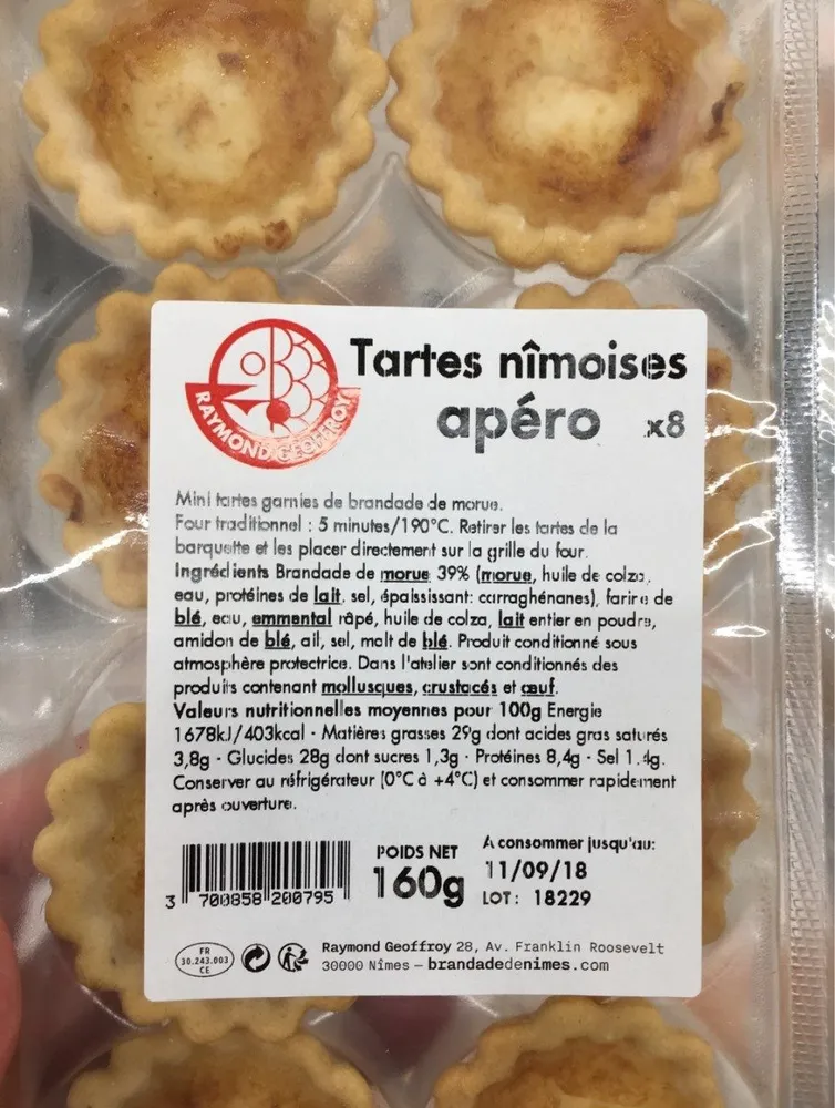 Tartes nîmoises apéro