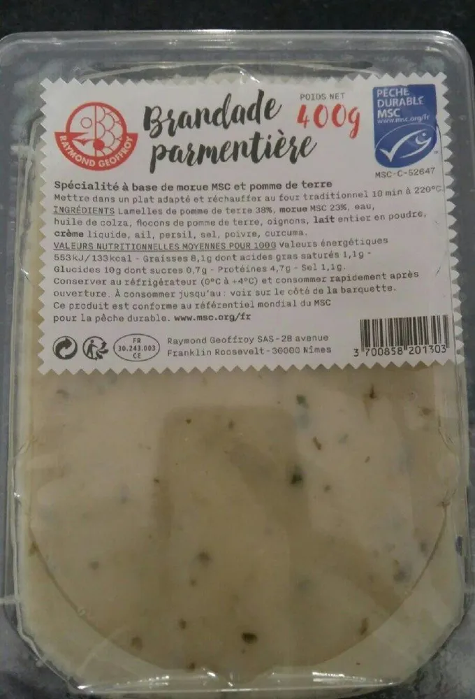 Brandade parmentiere